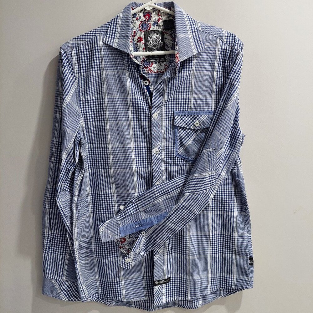 ENGLISH LAUNDRY Christopher Wicks Long Sleeve Shirt Sz Small Men's